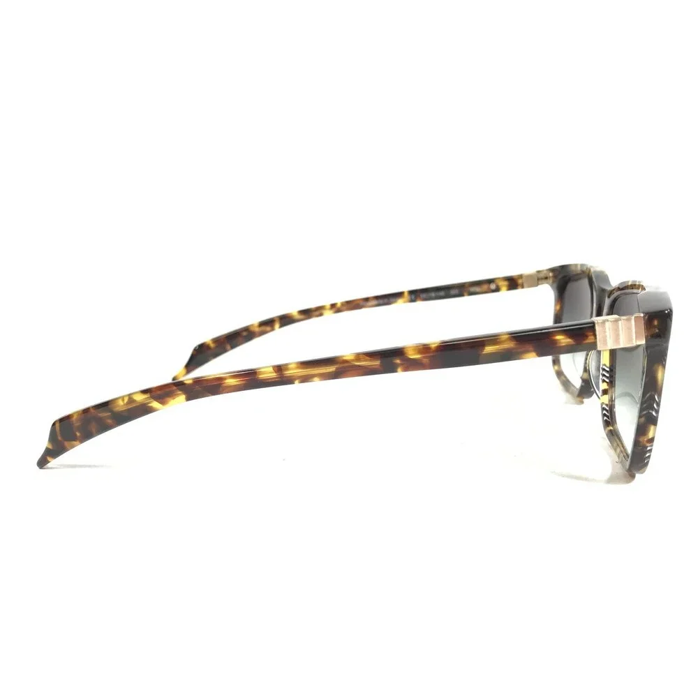 Morgenthal Frederics Sunglasses 320 ROD Brown Square Frames with Green Lenses